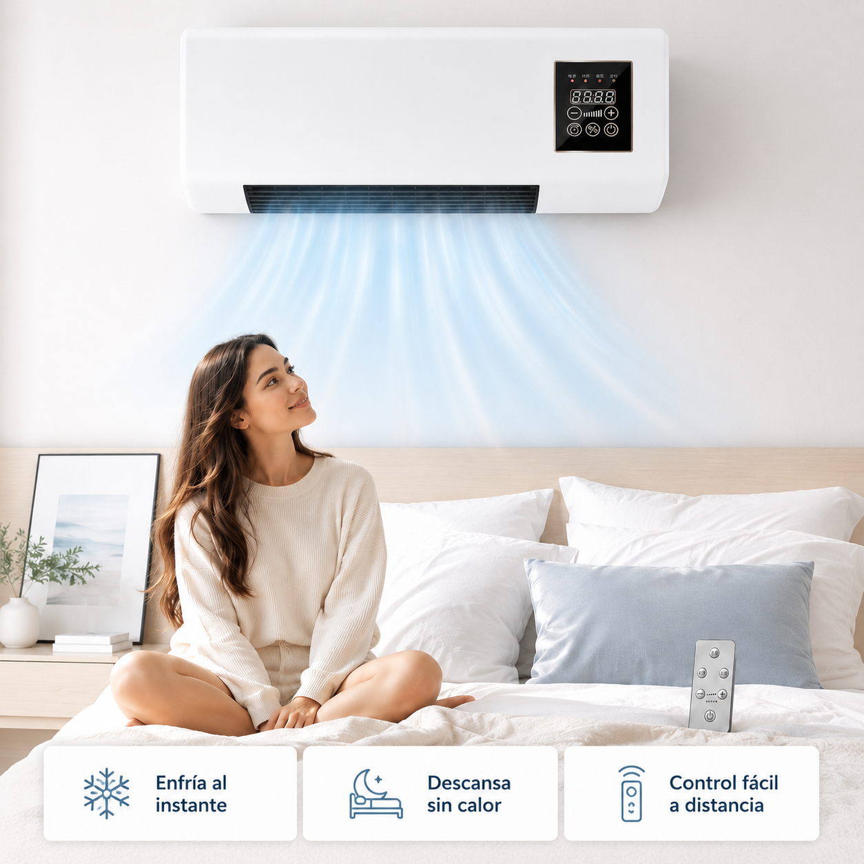 Mini aire acondicionado portátil 2 en 1