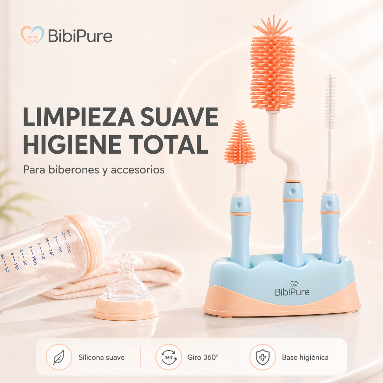 Kit limpia biberones