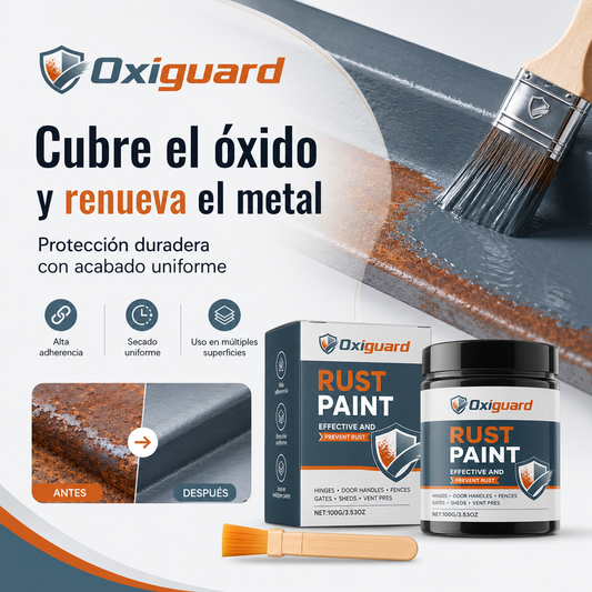 Pintura anticorrosiva para metal con pincel (100 g)