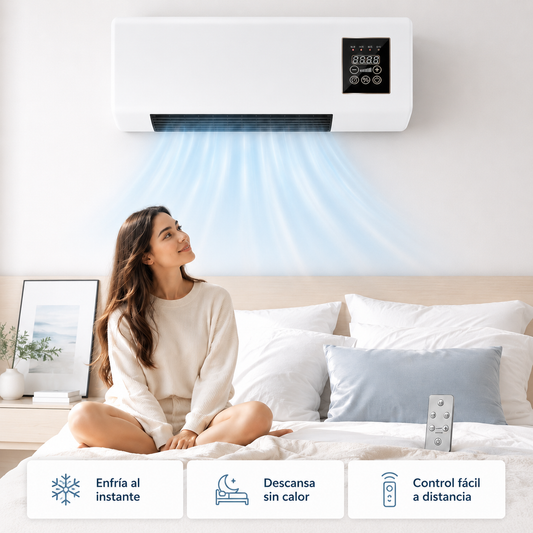 Mini aire acondicionado portátil 2 en 1